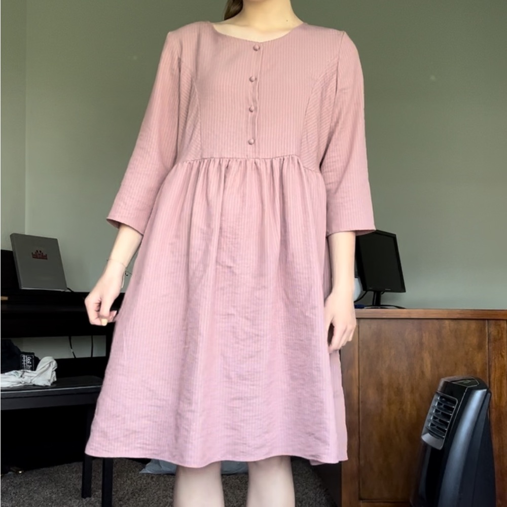 Hidden Alley pinwheel striped dress